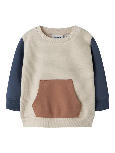 Name It - nbmfokus ls sweat unb mocha mousse "242"