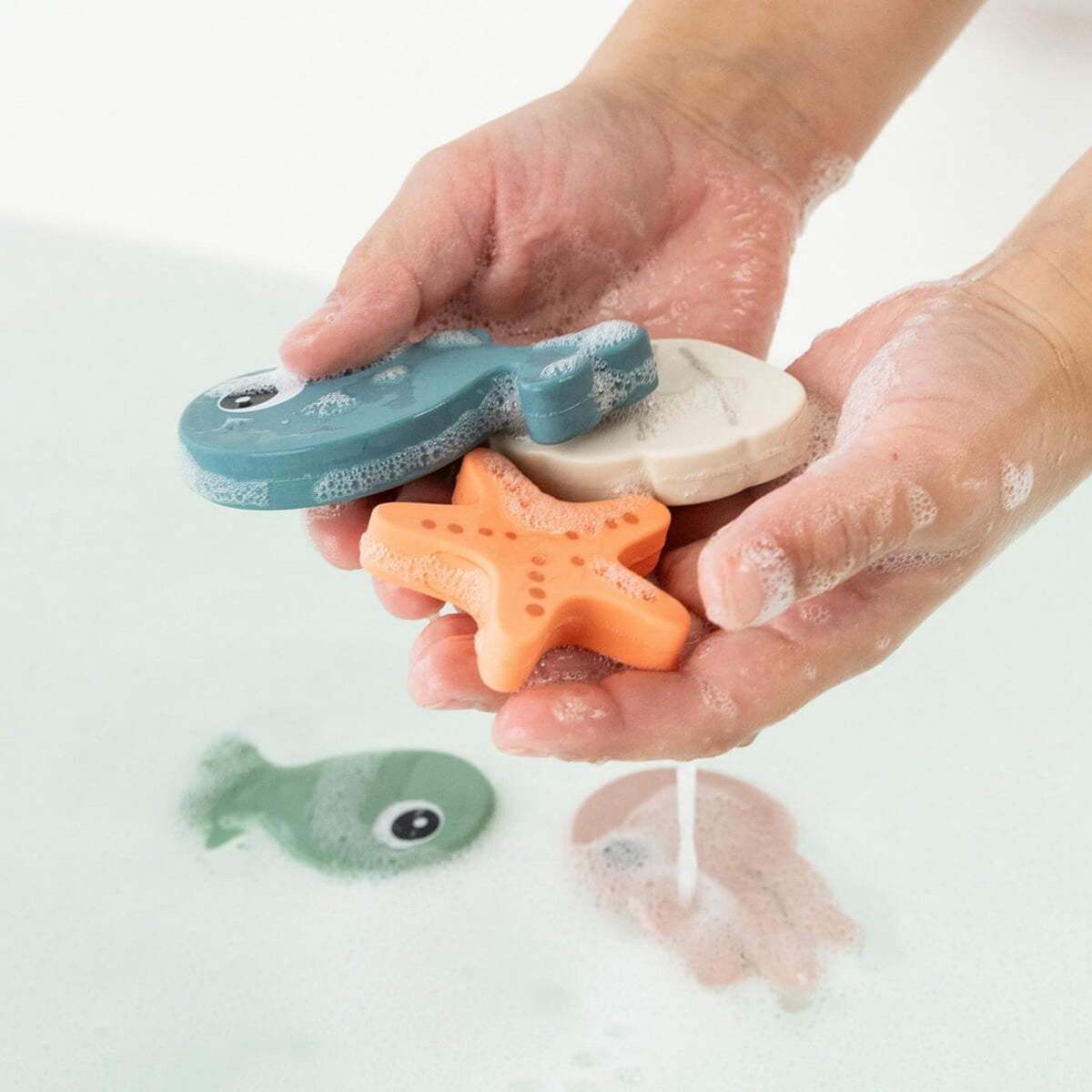 DonebyDeer Farvemix Bade- og fiskelegetøj Sea friends