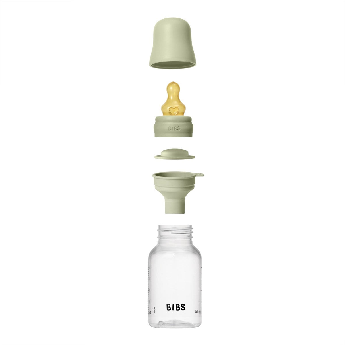 Bibs Sage Baby Flaske Round Latex 1 Pack 150 ml Slow Flow