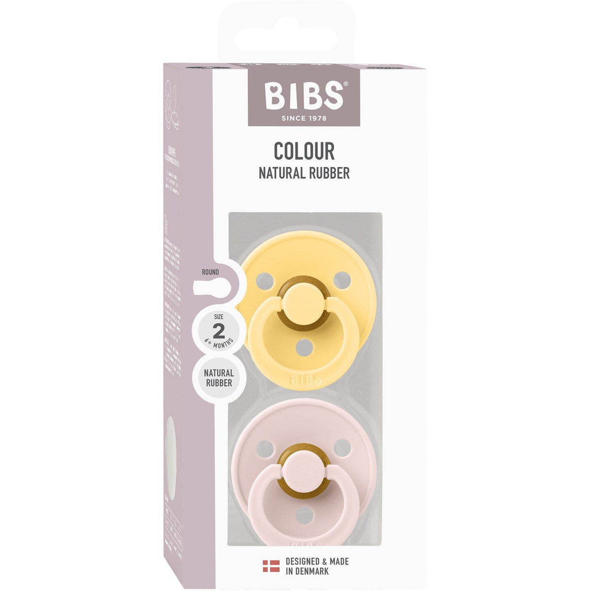 Bibs Pale Butter/Petal Sut Colour 2 Pack Latex