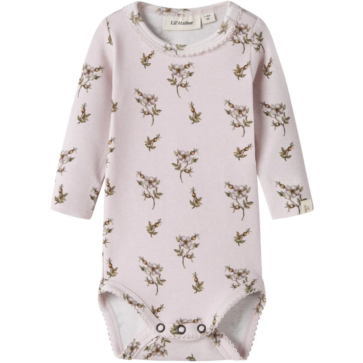 Lil'Atelier Hushed Violet Apple Rose Nbfgayo Sig Ls Slim Body Lil