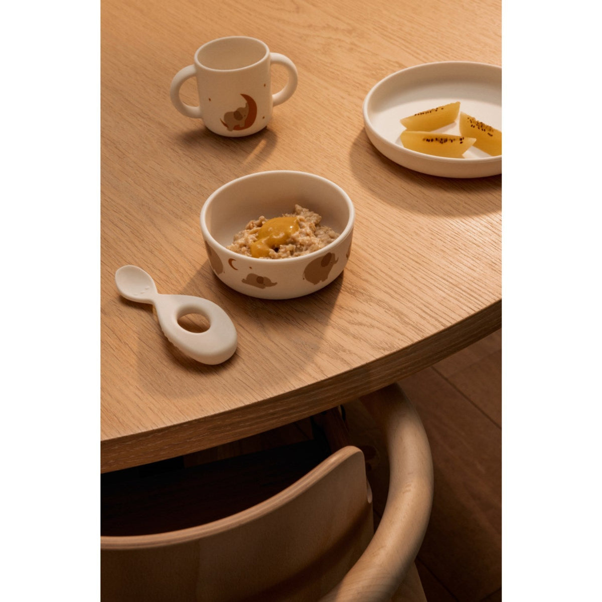 LIEWOOD Elephant / Creme De La Creme Vivi Printed Tableware Sæt