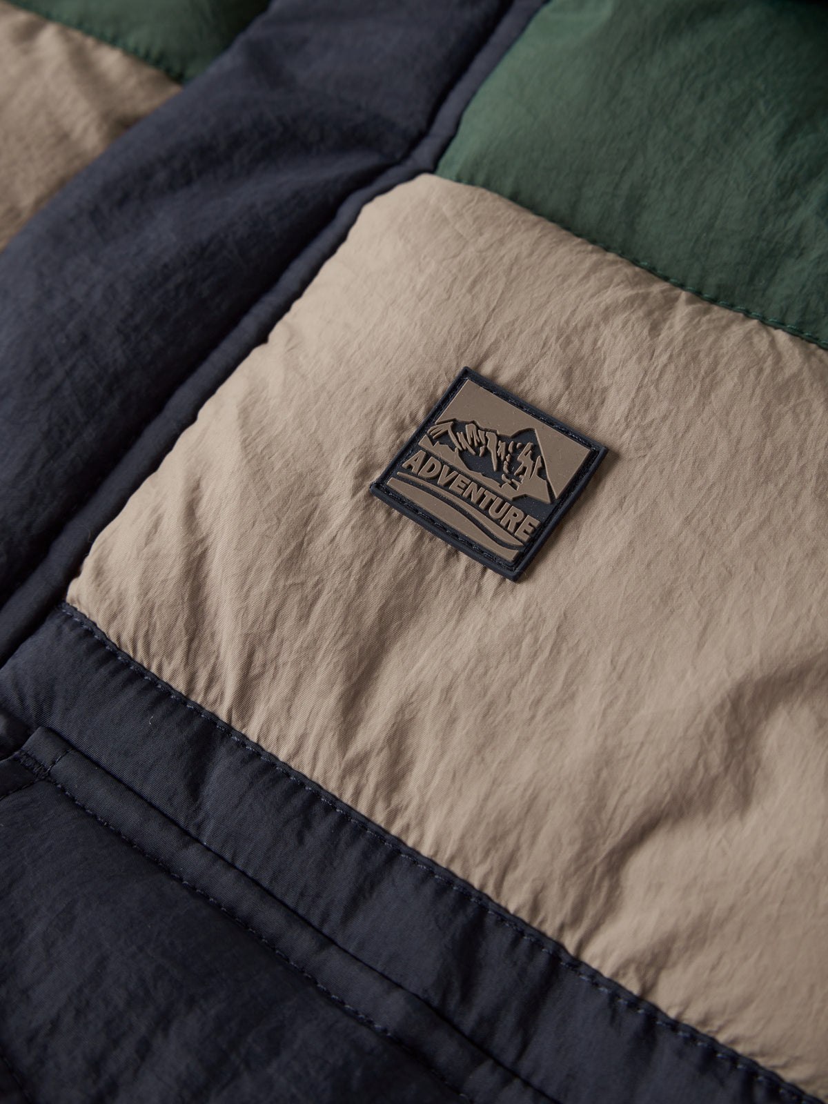 NMMMELBOURNE PUFFER JACKET BLOCK - Navy Blazer