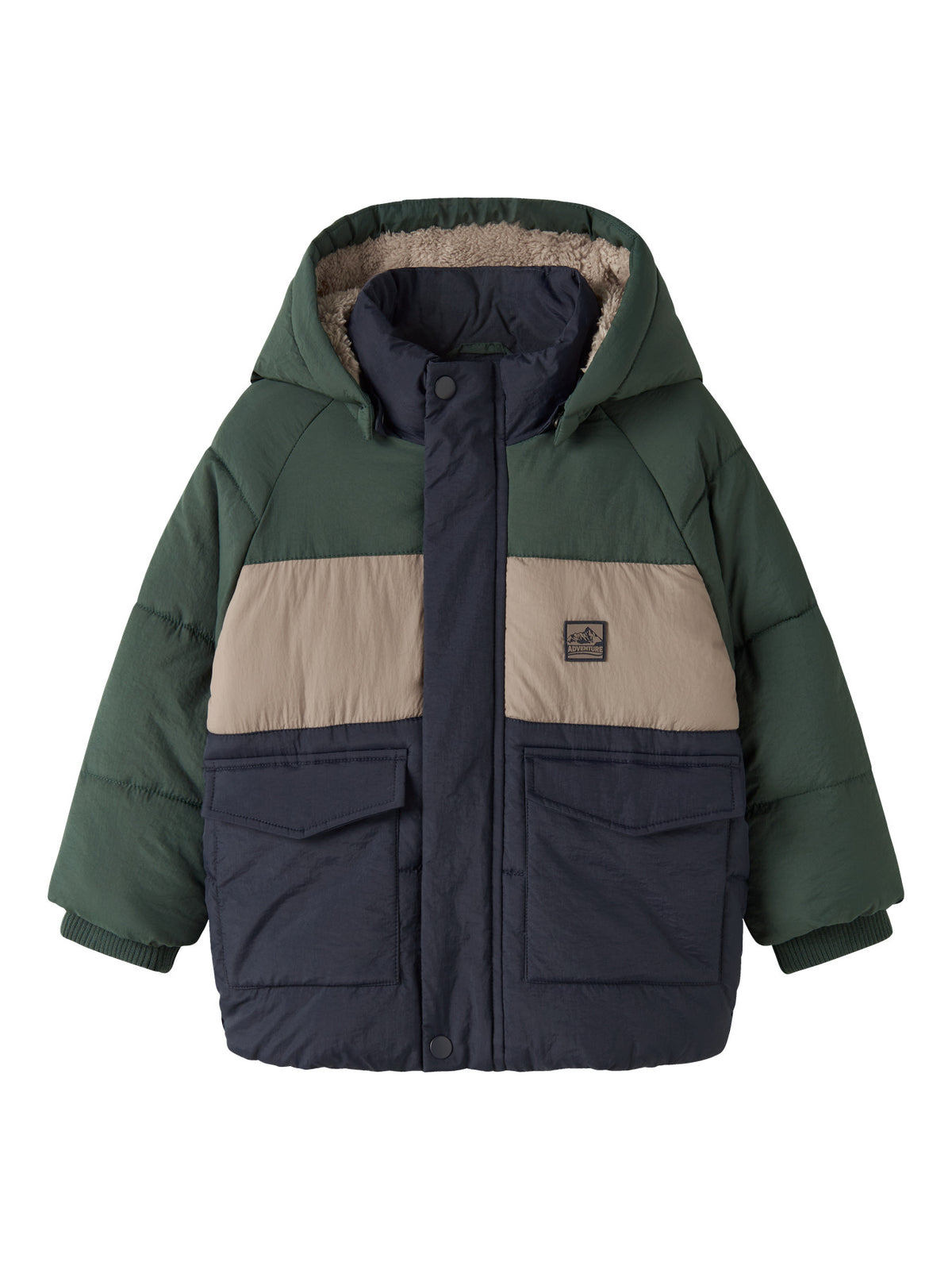 NMMMELBOURNE PUFFER JACKET BLOCK - Navy Blazer