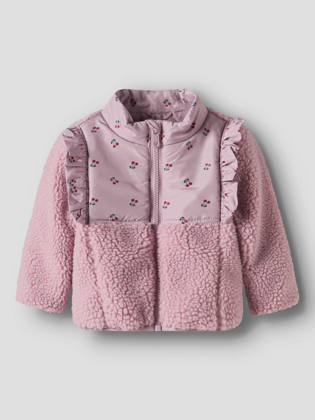 Nameit teddyjakke NBFMINNA SHERPA JACKET - Keepsake Lilac
