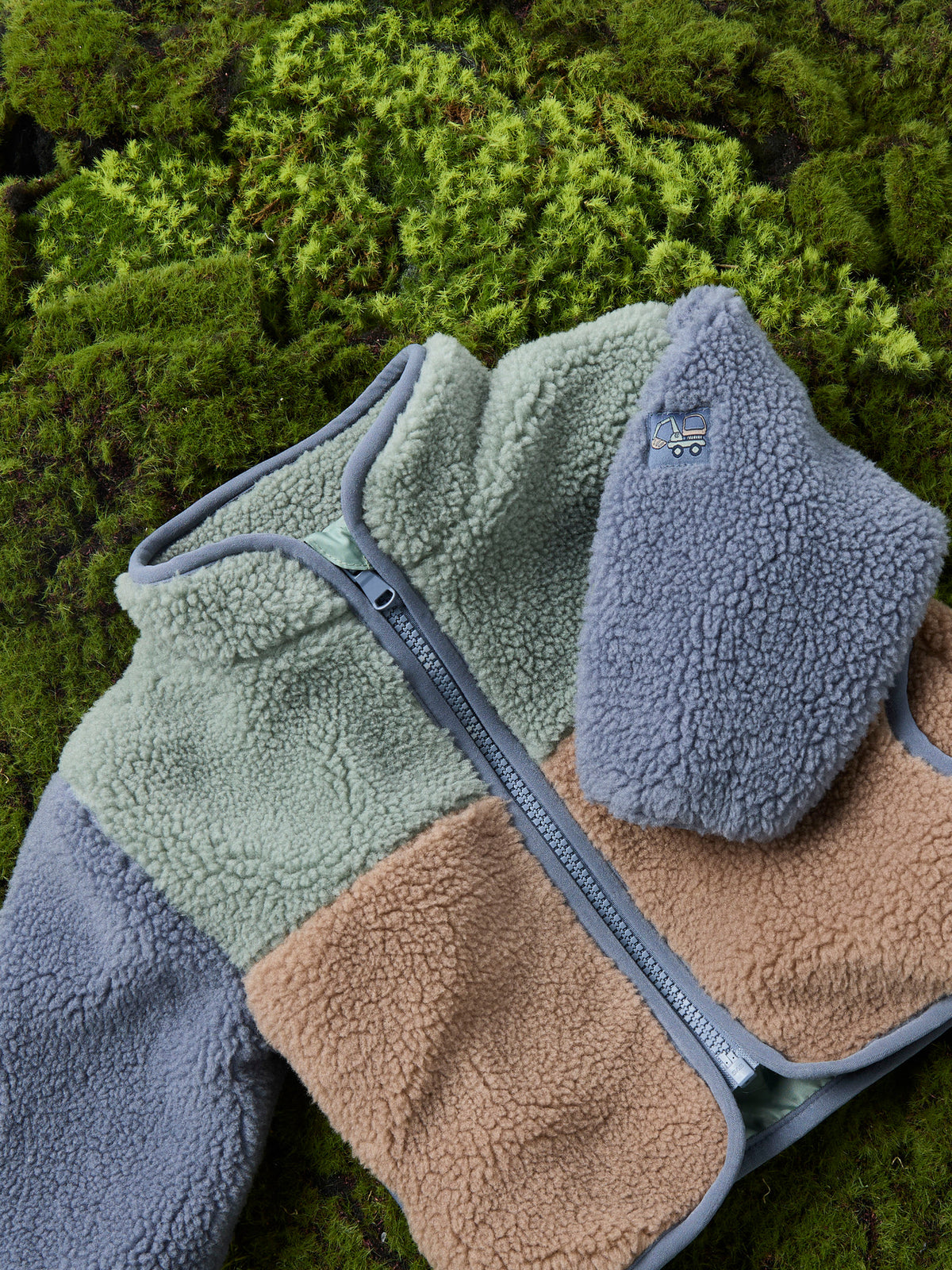 Name it teddyjakke NBMMIMBA SHERPA JACKET - Chinois Green