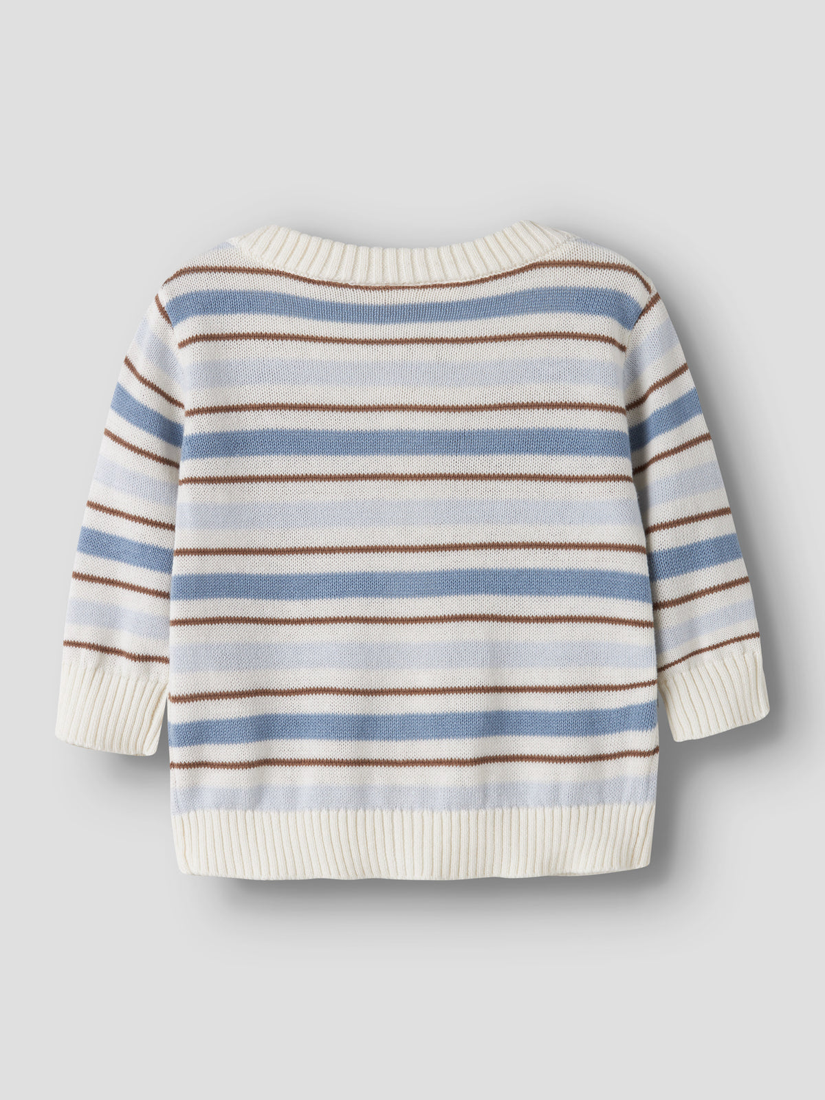 NBMHITO LS KNIT CARD LIL - Coconut Milk DUSTY BLUE "259"