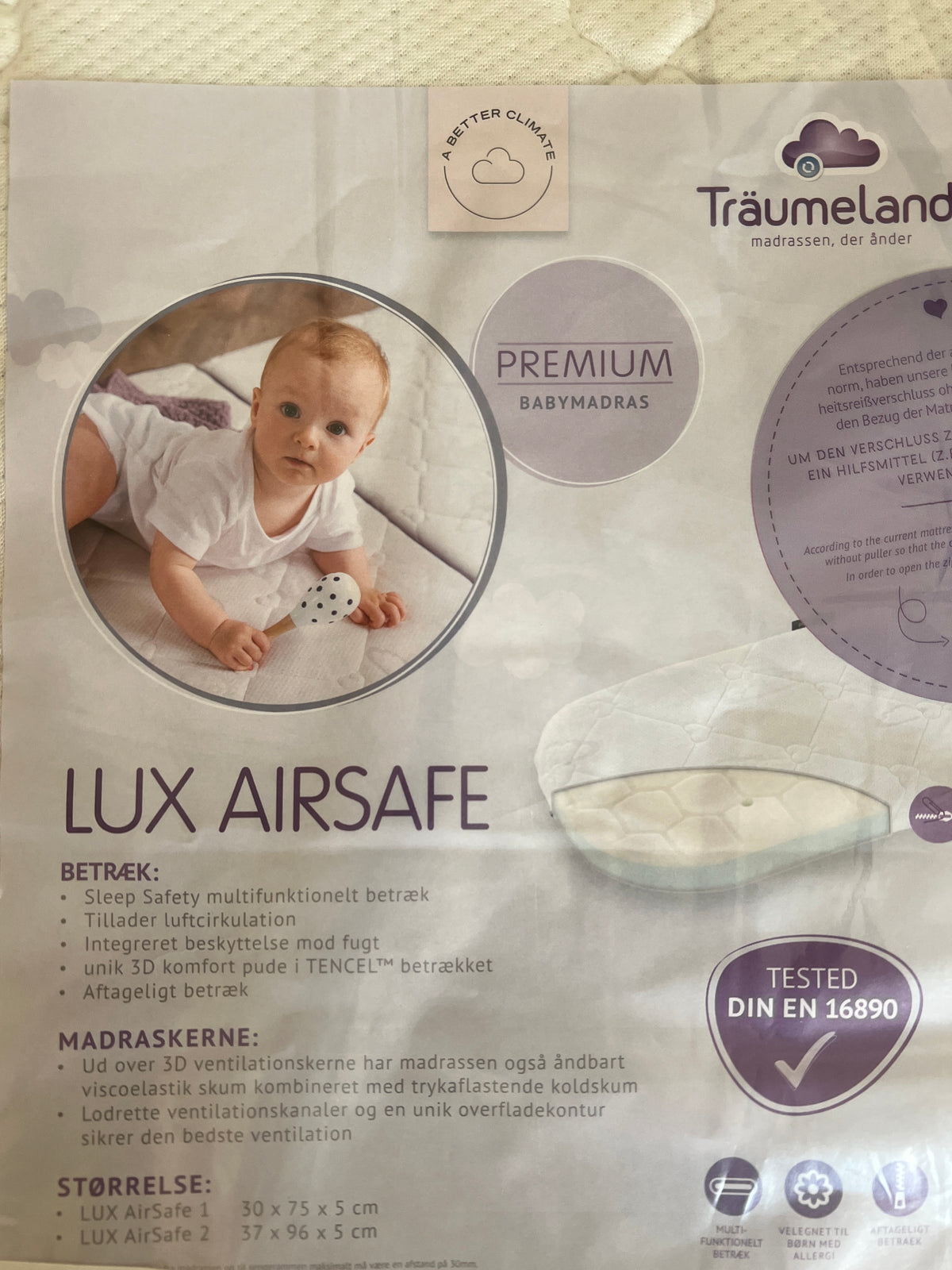 Träumeland Lift Madras (Lux airsafe) 30x75 cm