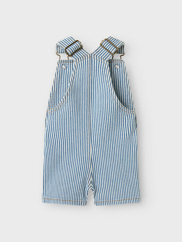 Lil'Atelier - nbmhalfdan shorts overall zen blue/coconut "214"