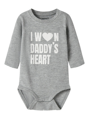 Name It - nbnbanks ls body gray melange / cloud danc "rest"