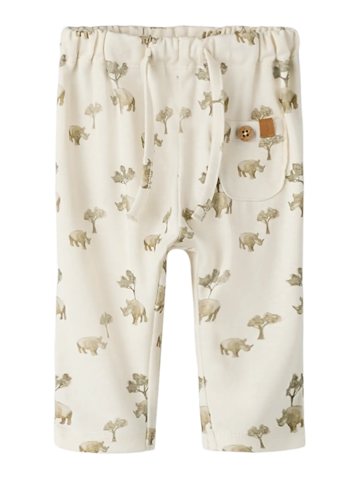 NBMLAYO LOOSE PANT LIL - Coconut Milk Rhino 238