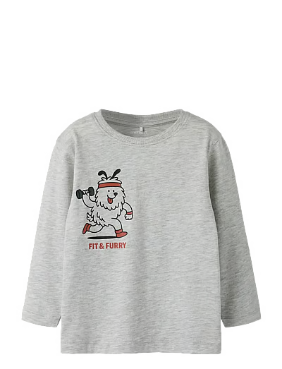 Name It - Grå bluse Fit & furry "21"
