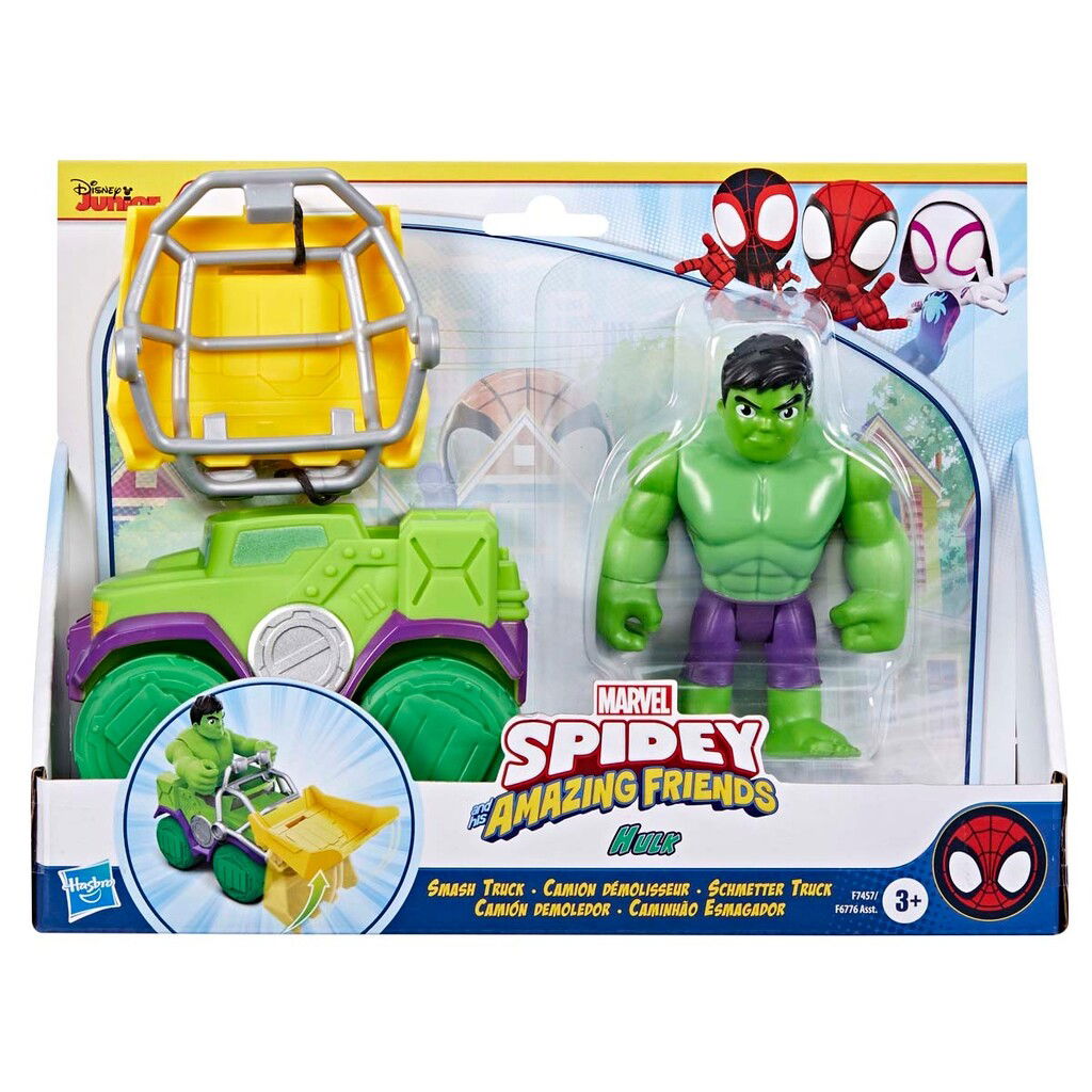 Spidey & Friends Vehicle & Figure 10 cm - Hulk