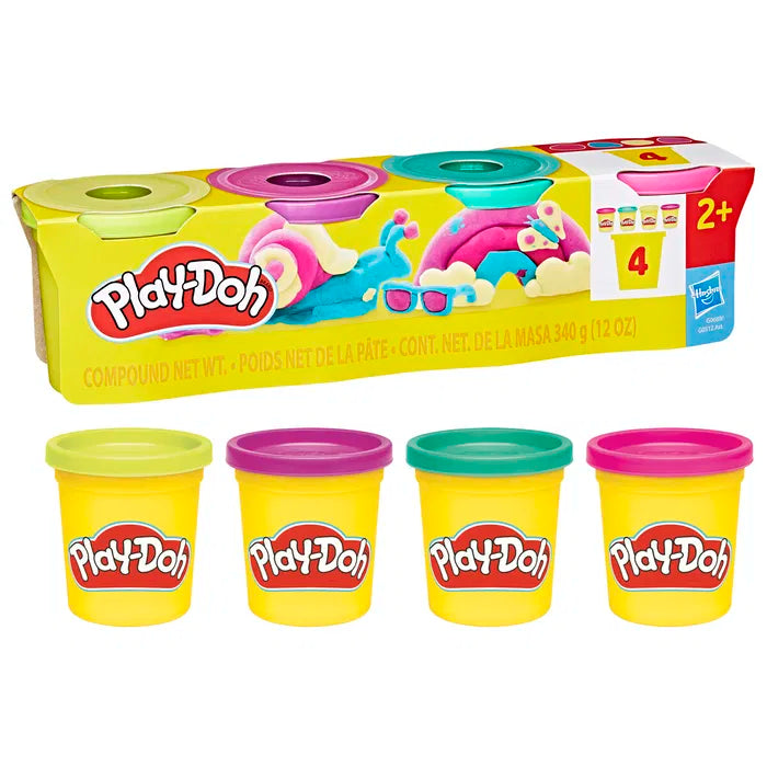Play-Doh 4 Pack 340 g - Vibrant