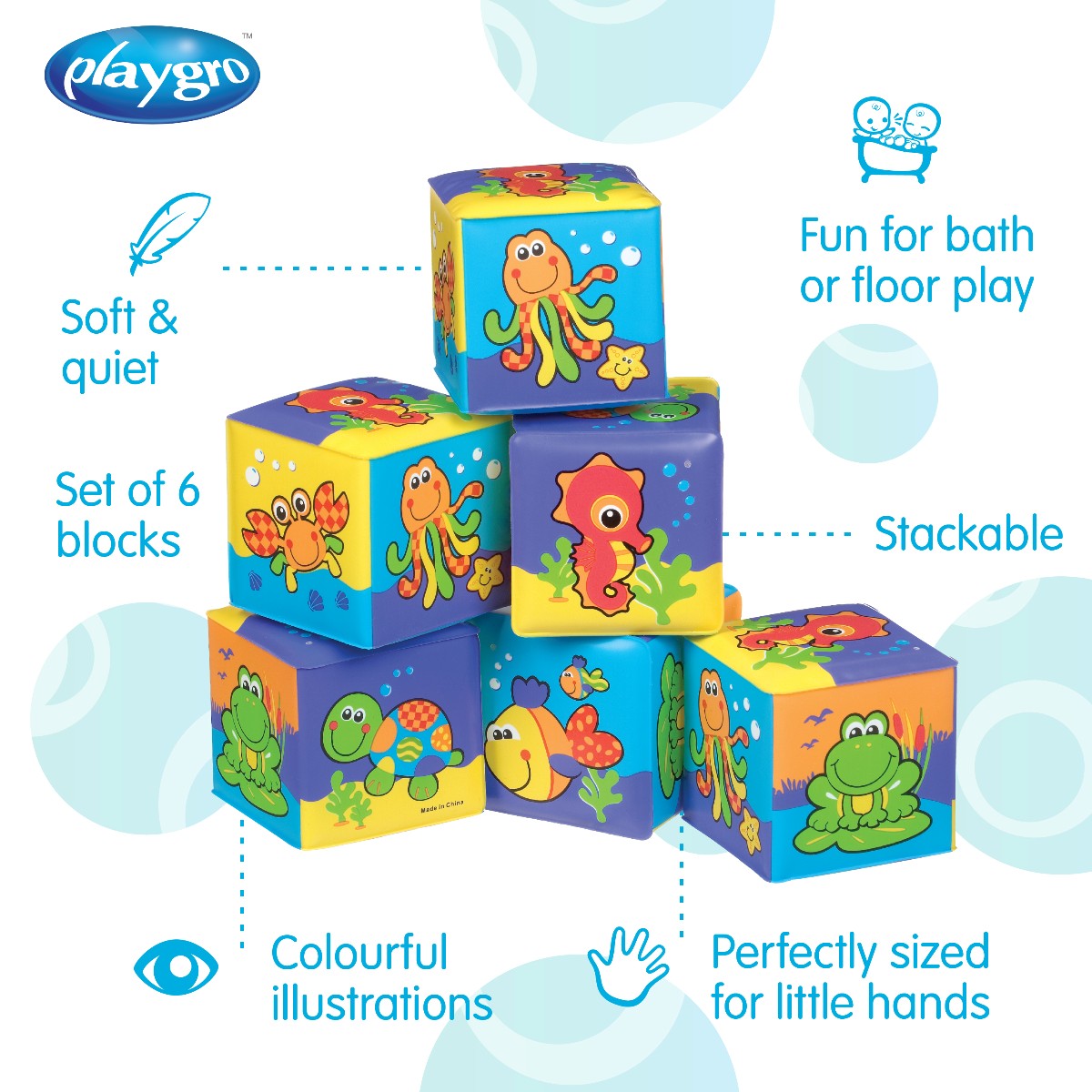 PlayGro My First Soft Blocks 500