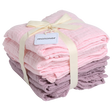 Økologisk Stofble Forvasket 3xRosa/3xLilla