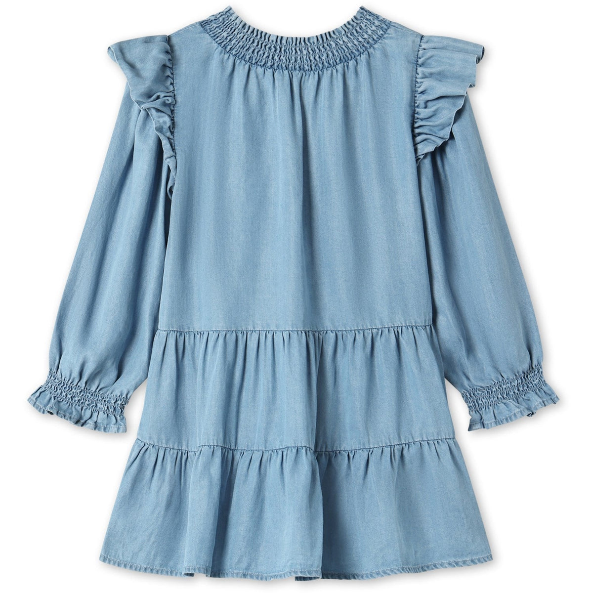 Fliink Light Denim Blue Hurlum Ls Kjole