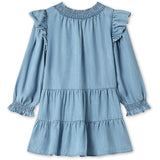 Fliink Light Denim Blue Hurlum Ls Kjole