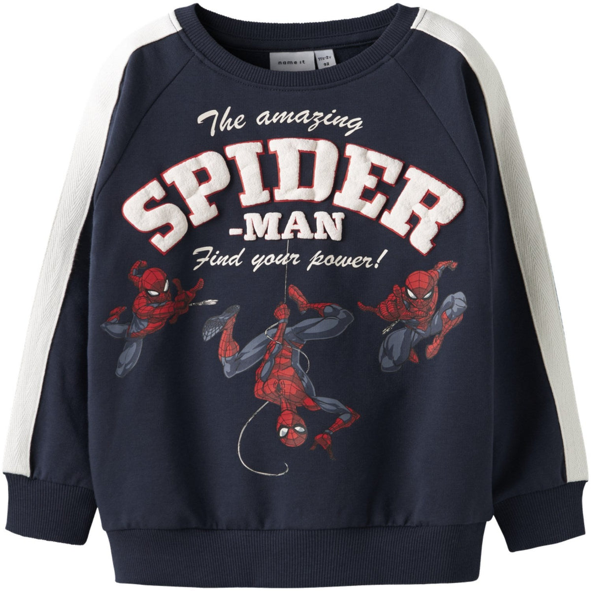 Name It Navy Blazer Nmmobert Spider Nreg Sweat Bru Mar