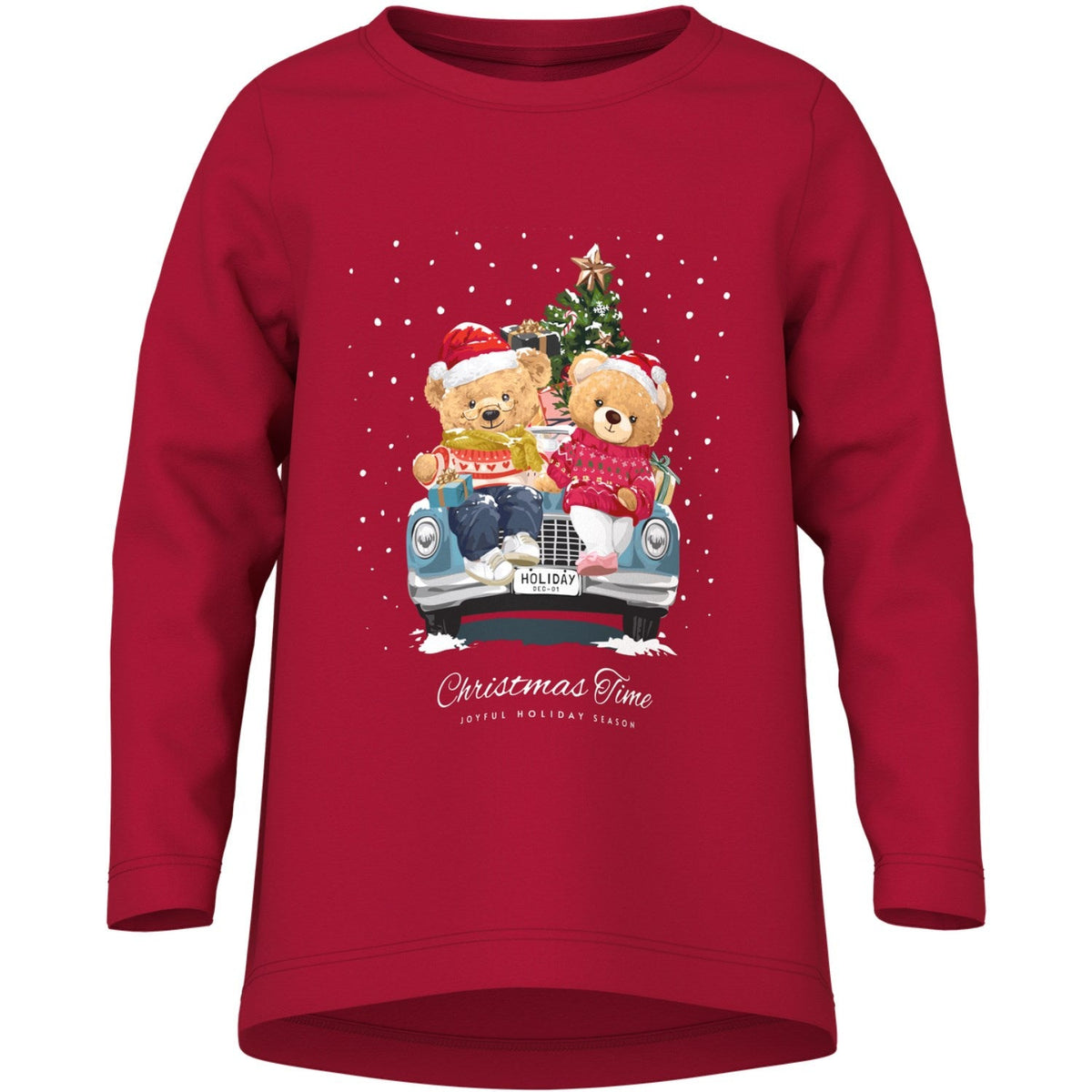 Name It Jester Red Xmas Bunny Nmfvosmas Ls Nreg Top