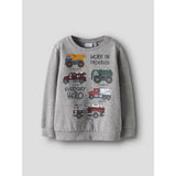 Name It Grey Melange Nmmorson Tonka Nreg Sweat Bru Cplg