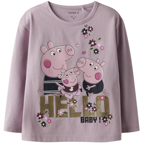 Name It Keepsake Lilac Nmfora Peppa Ls Nreg Top Box Cplg