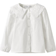 Name It Bright White Nmfrollaring Ls Shirt