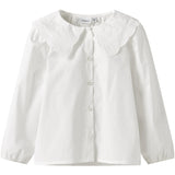 Name It Bright White Nmfrollaring Ls Shirt