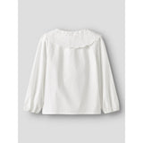 Name It Bright White Nmfrollaring Ls Shirt