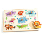 Djeco Hippo'N'Co, Knoppuslespil