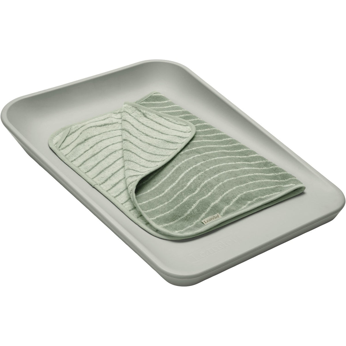 Leander Sage Green Leander Topper Til Puslepude Woodland