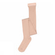 Cotton rib tights - Rose Dust
