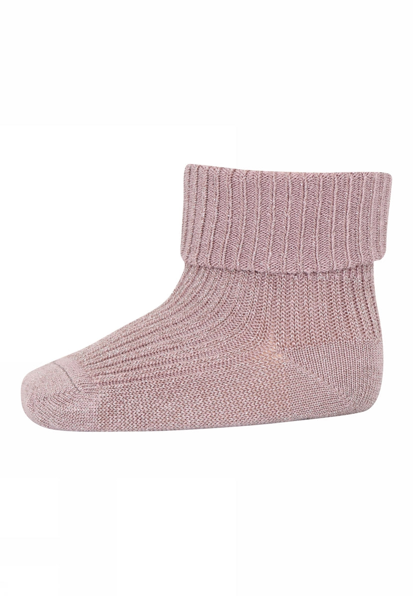 Ida glitter socks - Mauve Shadows