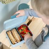 DonebyDeer Blue Madkasse Med Opdeler Tiny Farm
