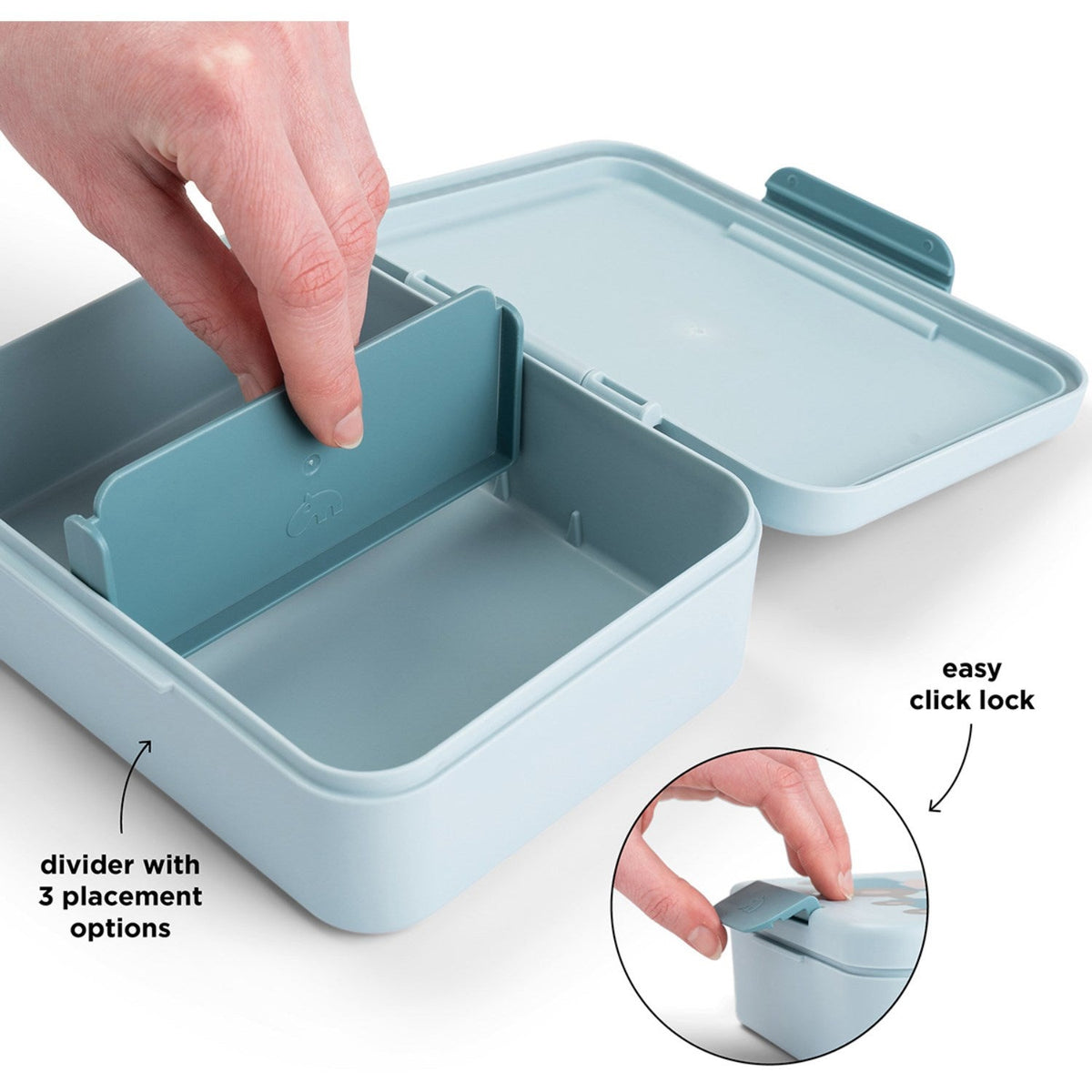 DonebyDeer Blue Madkasse Med Opdeler Tiny Farm