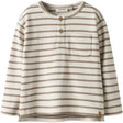 Lil'Atelier Turtledove Sepia Tint Nmmlimia Nob Ls Loose Top Lil