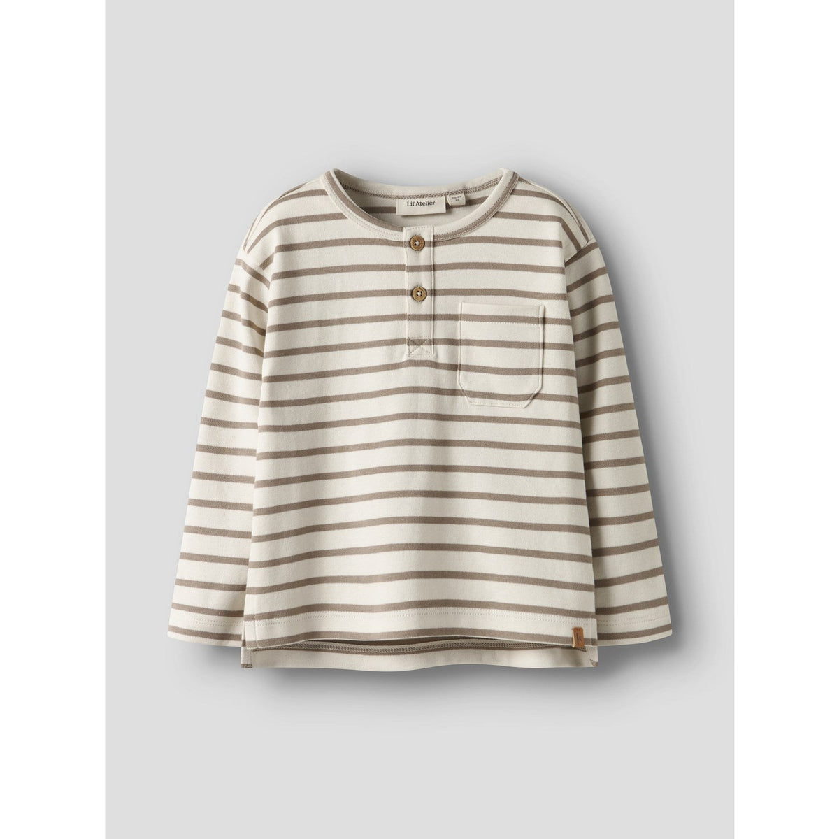 Lil'Atelier Turtledove Sepia Tint Nmmlimia Nob Ls Loose Top Lil