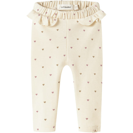 Lil'Atelier Turtledove Heart Nbflalo Tai Slim Leggings Lil