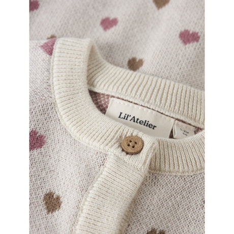 Lil'Atelier Turtledove Sepia Tint Nbfsaran Ls Strik Card Heart Lil