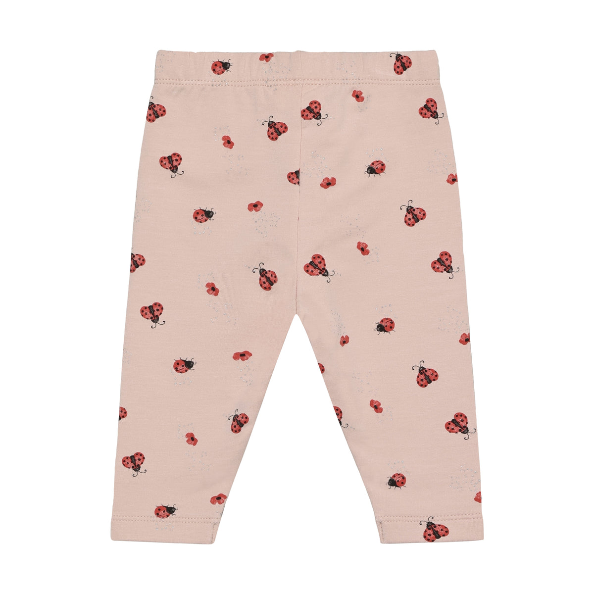 Minymo Lyserøde leggings med mariehøns 114233