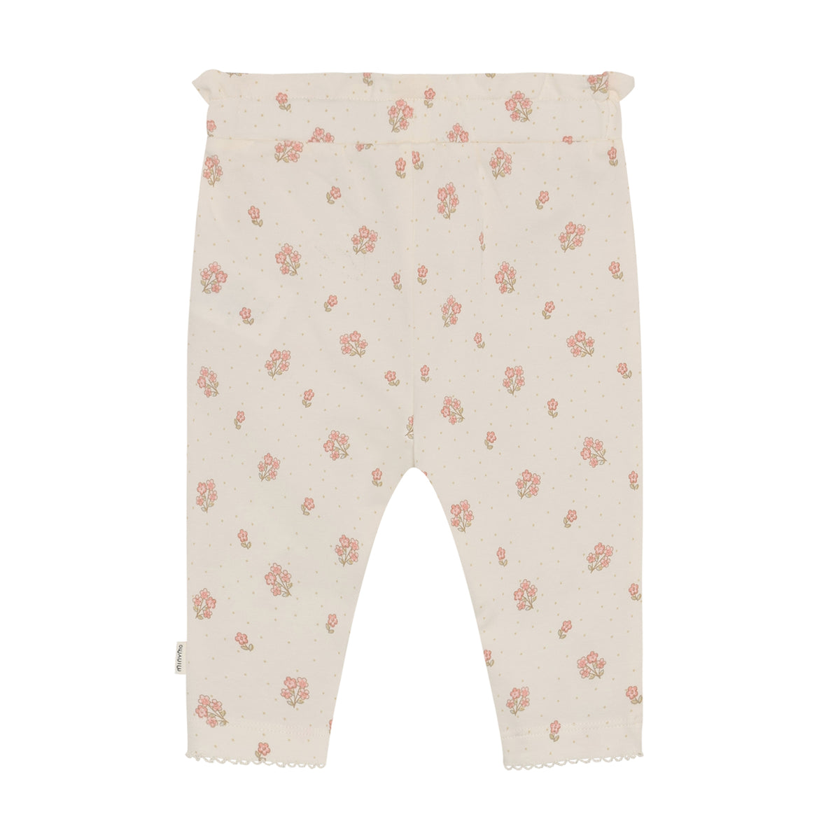 Minymo - Hvide bukser med blomster 114328