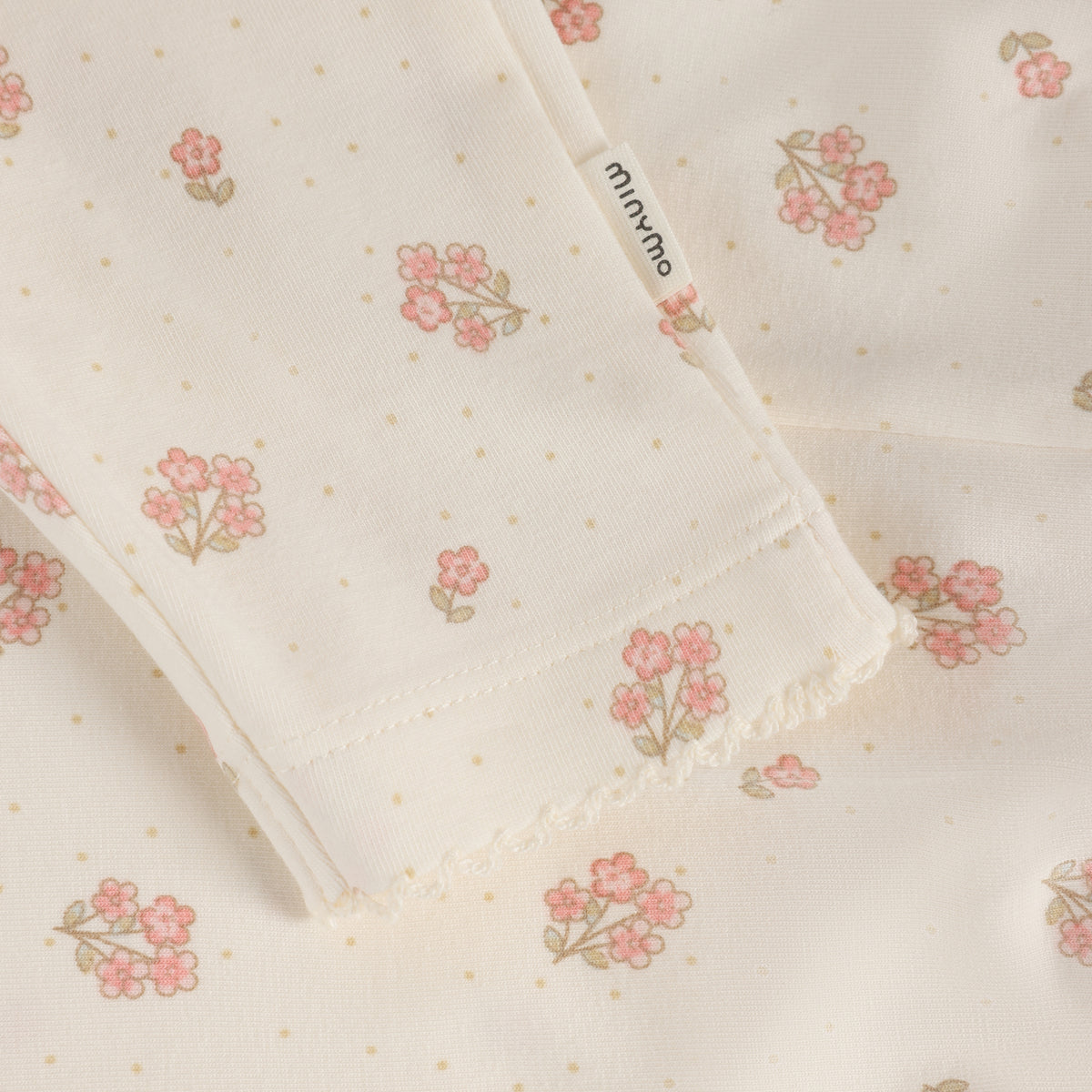 Minymo - Hvide bukser med blomster 114328