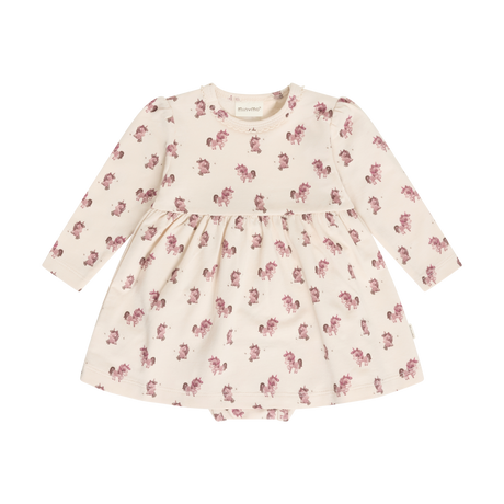 Body Dress LS AOP Sweat - Pink Tint