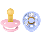 Bibs x Moomin Pacifier Colour 2 pack Dreaming Latex Size 2 Baby Pink mix