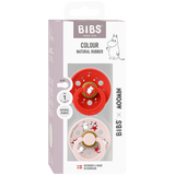 Bibs x Moomin Pacifier Colour 2 pack Dancing Latex Size 1 Candy Apple mix