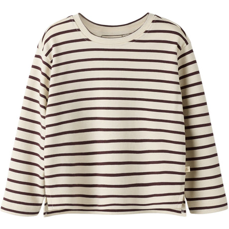 Lil'Atelier Turtledove Catawba Grape Nmflimia Ls Loose Top Lil