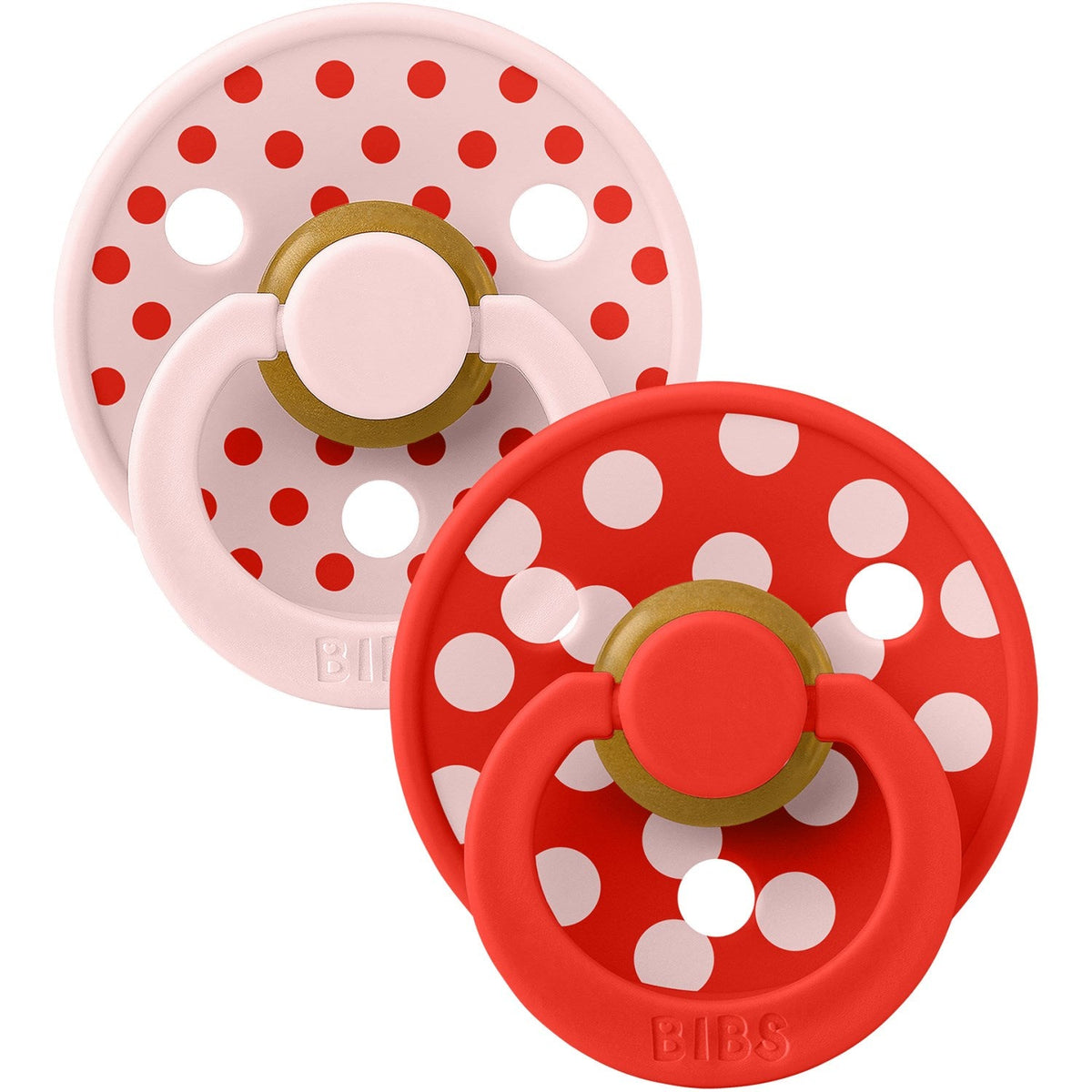 Bibs Blossom/Candy Apple Sut Studio Colour 2-Pak Polka Latex