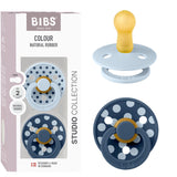 Bibs Baby Blue/Steel Blue Sut Studio Colour 2-Pak Polka Latex