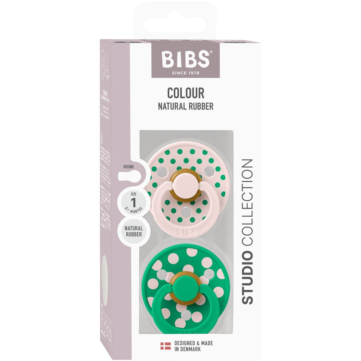 Bibs Petal/Cactus Sut Studio Colour 2-Pak Polka Latex
