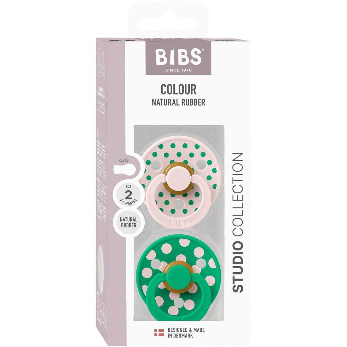 Bibs Petal/Cactus Sut Studio Colour 2-Pak Polka Latex